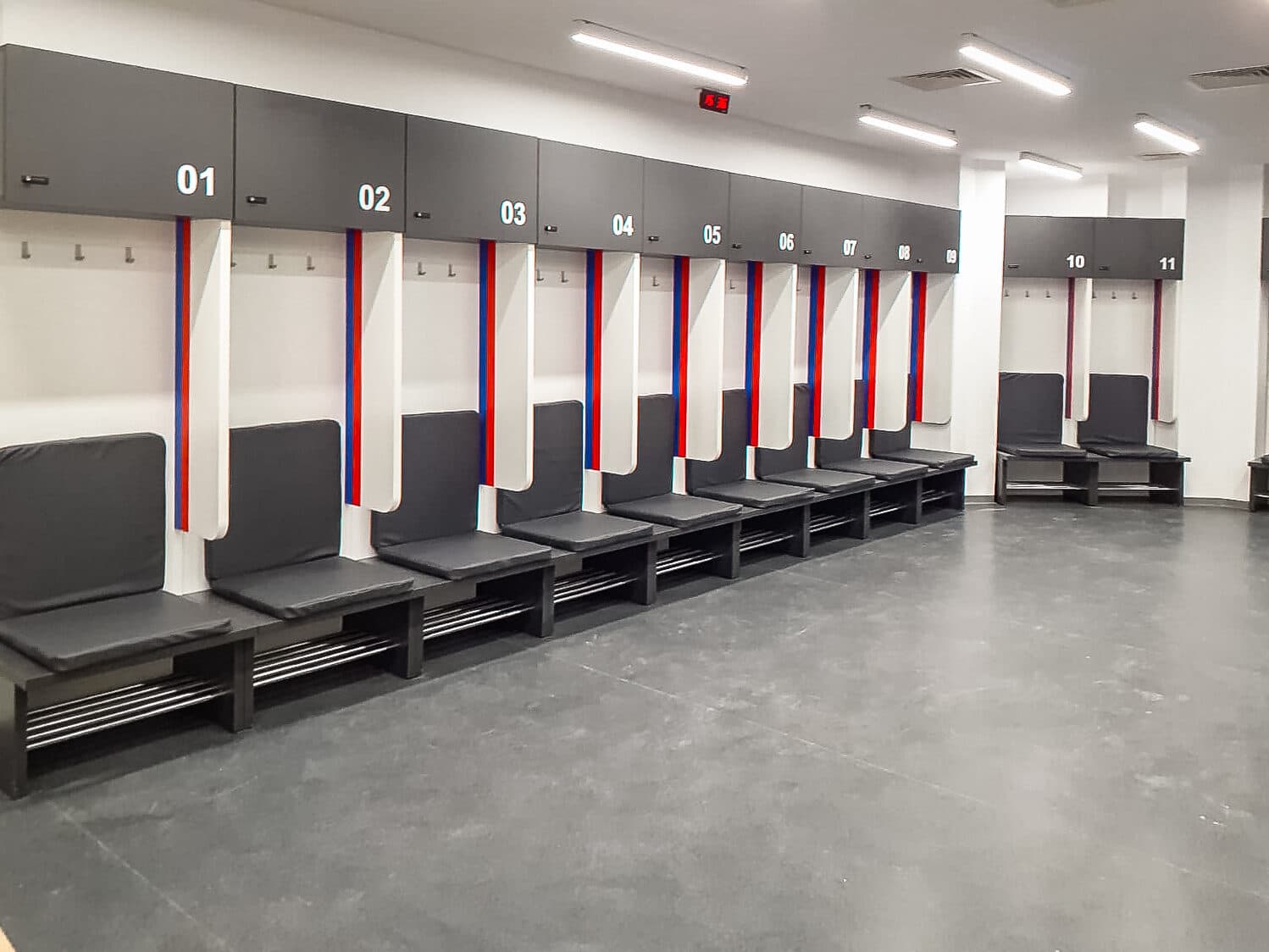Vestiare echipate, Stadionul Steaua